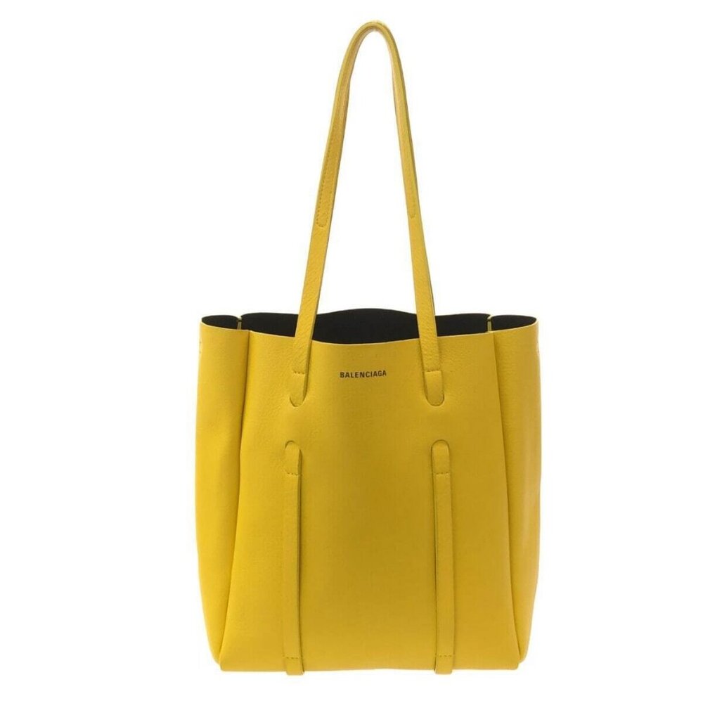 Auth BALENCIAGA Everyday Tote XS 489813 Yellow Leather Tote Bag - Picture 2 of 13